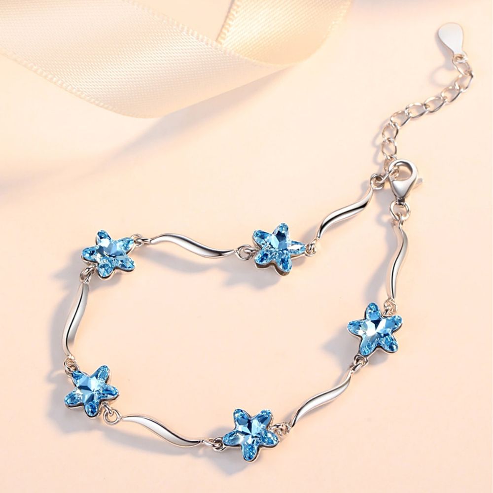 Bracelet Fleur Argent