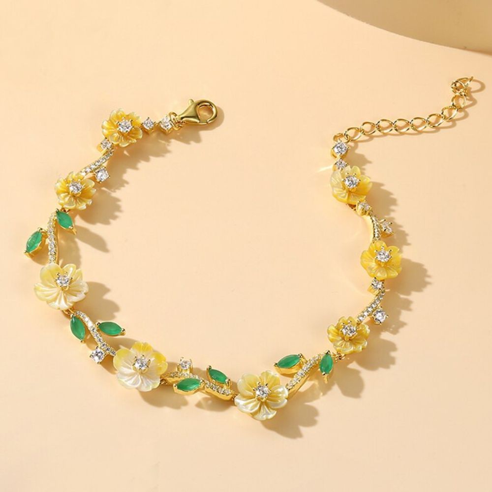 Bracelet Fleur Or 18k