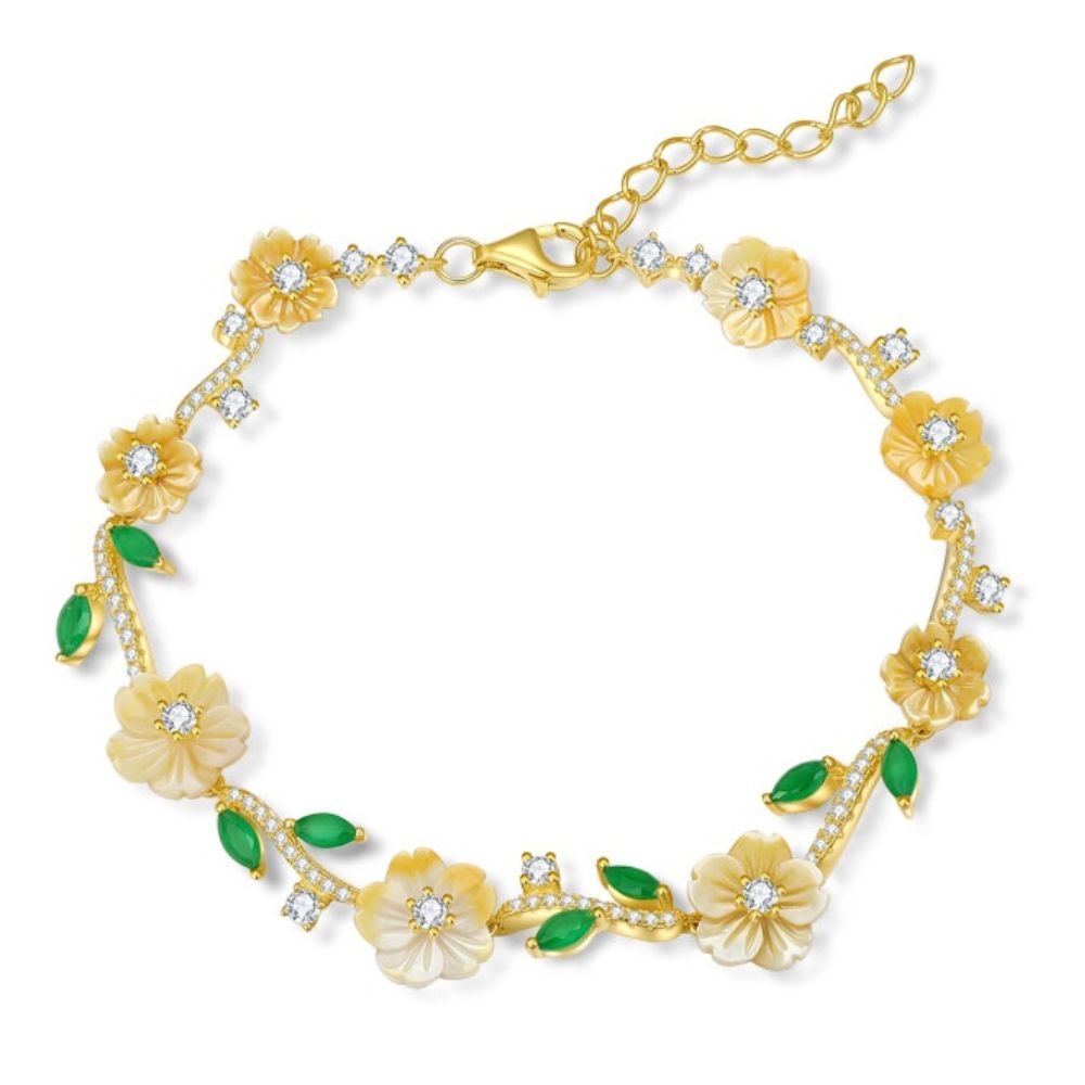 Bracelet Fleur Or 18k
