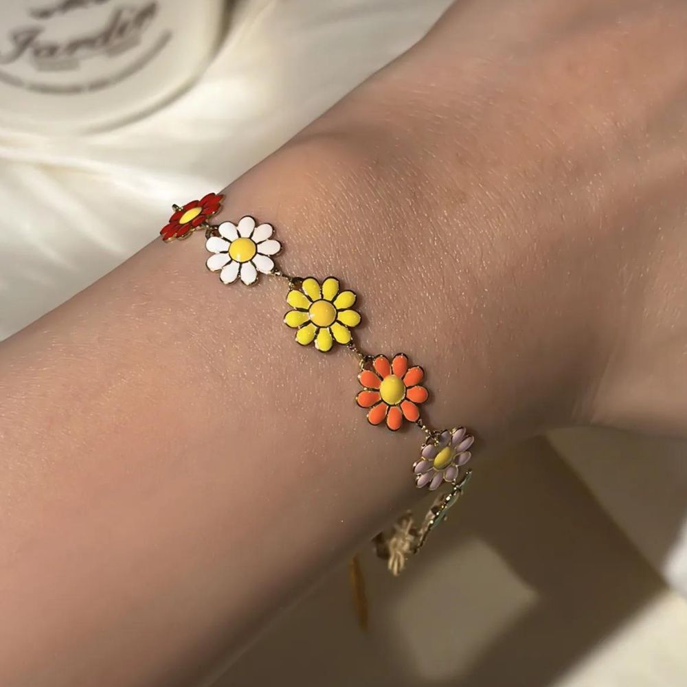 Bracelet Fleurs Couleurs