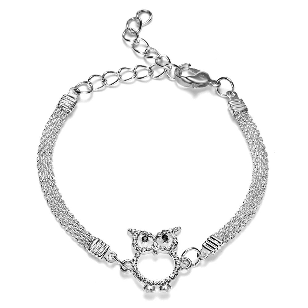 Bracelet Hibou Argent