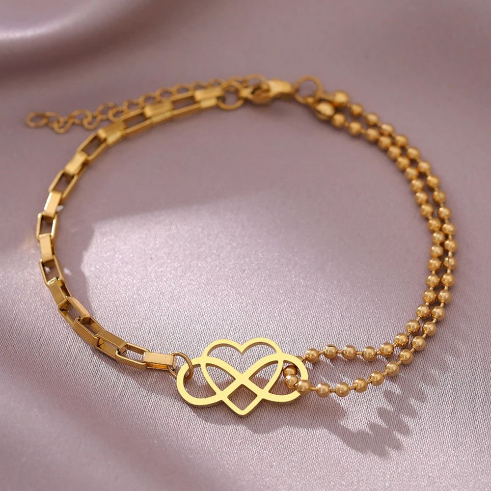 Bracelet Infini et Cœur