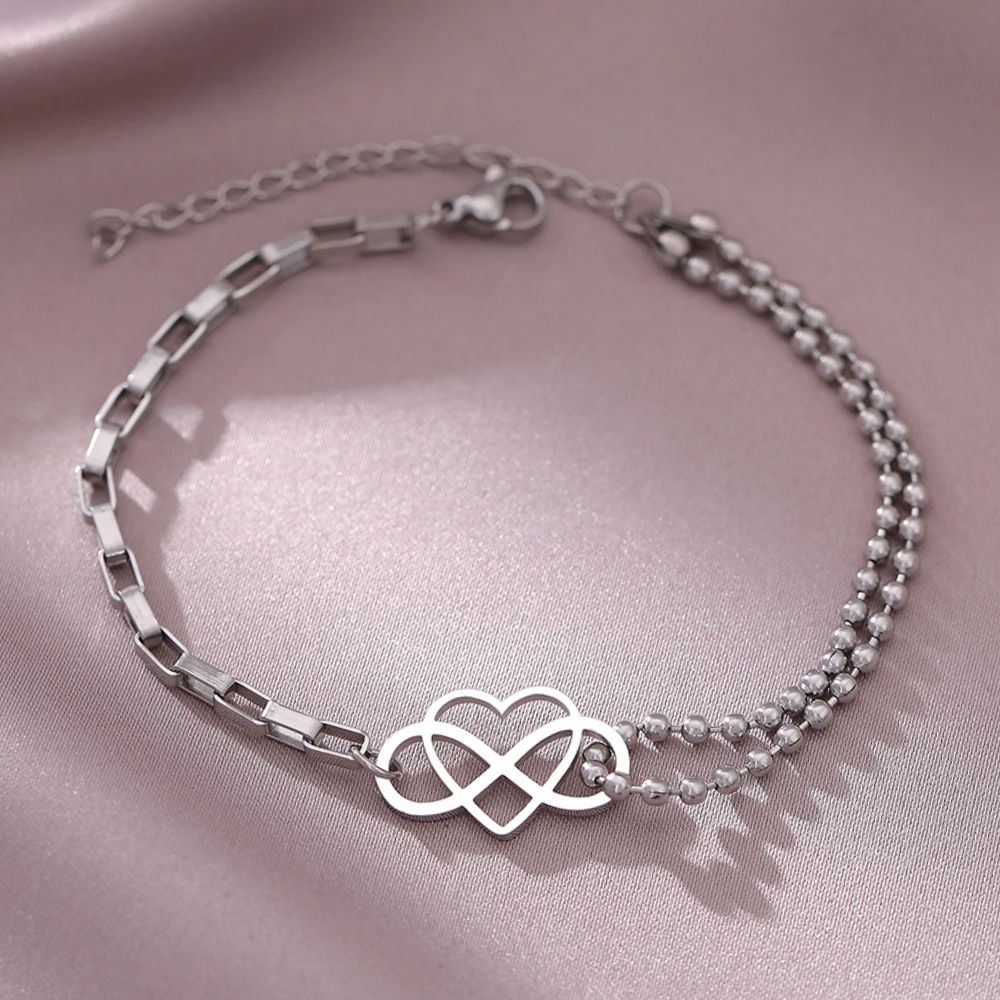 Bracelet Infini et Cœur