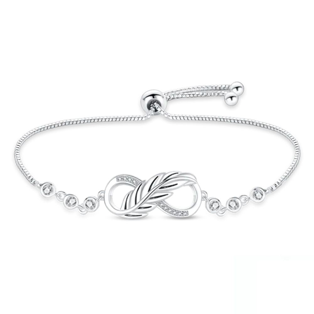 Bracelet Infini Plume