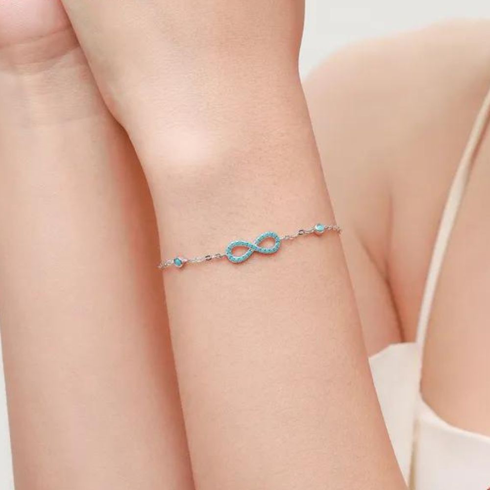 Bracelet Infini Turquoise