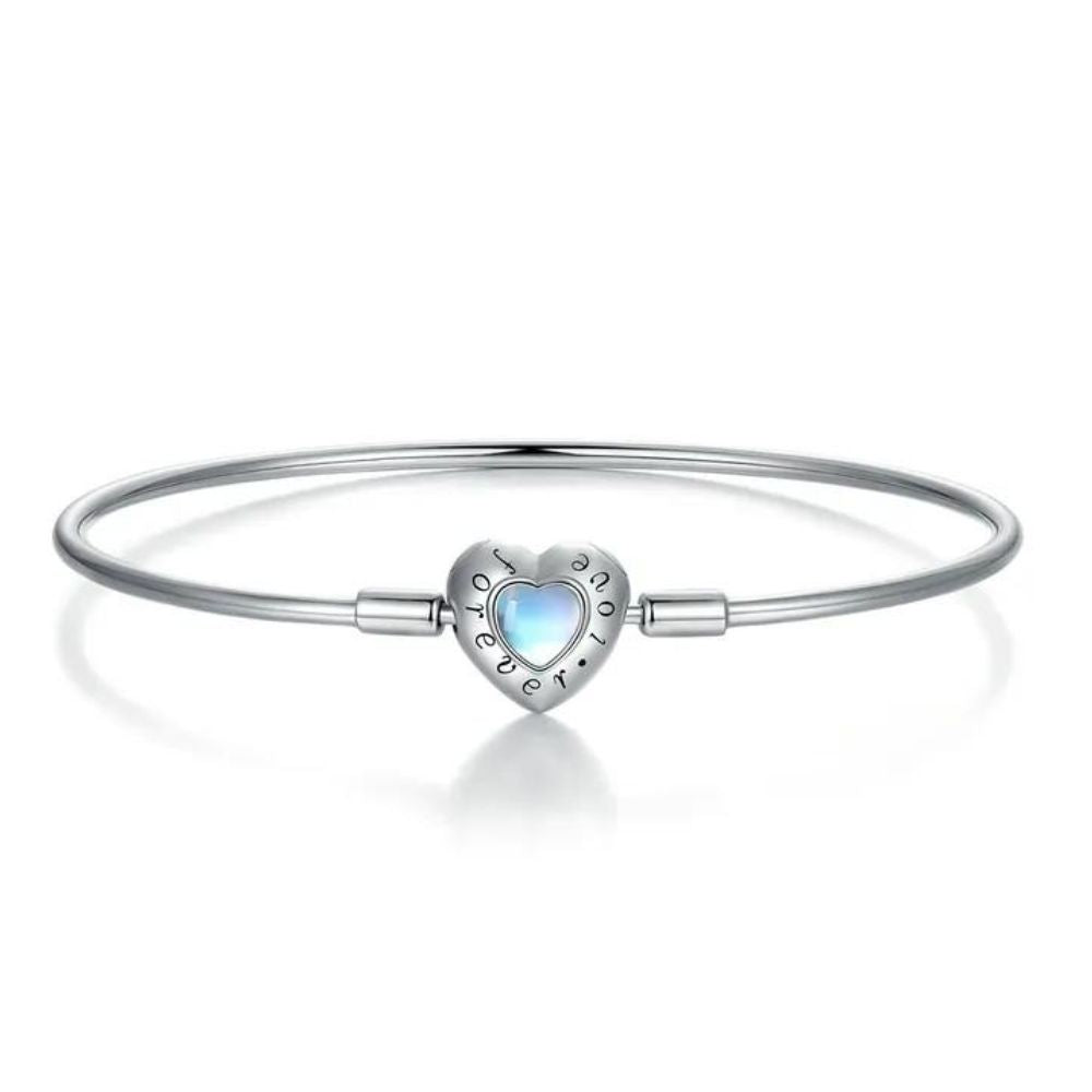 bracelet jonc coeur