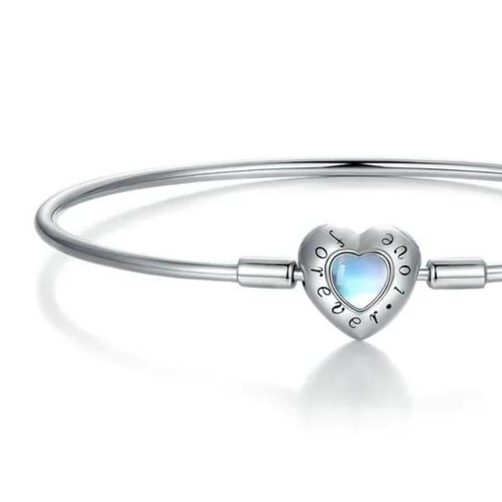 bracelet jonc coeur