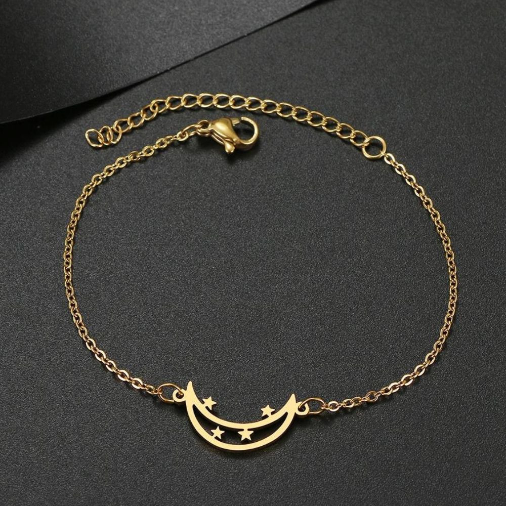 Bracelet Lune Étoile