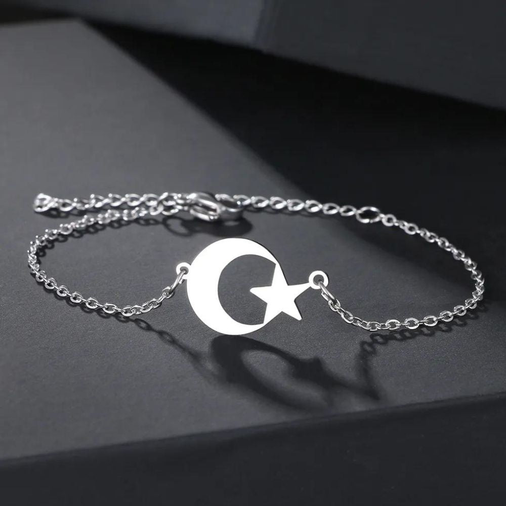 bracelet lune nuit