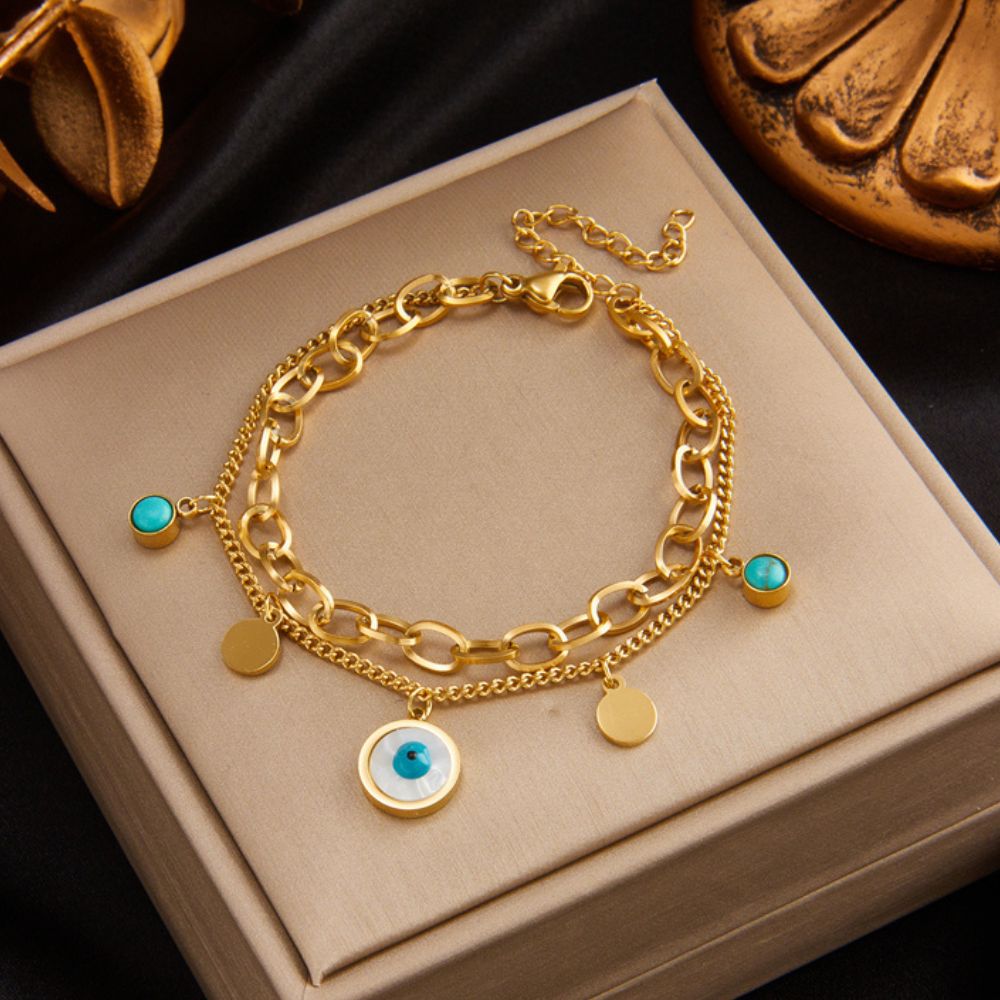 Bracelet Oeil Bleu Femme