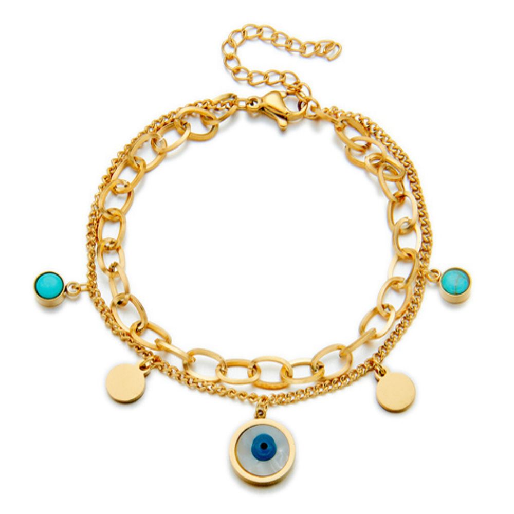 Bracelet Oeil Bleu Femme