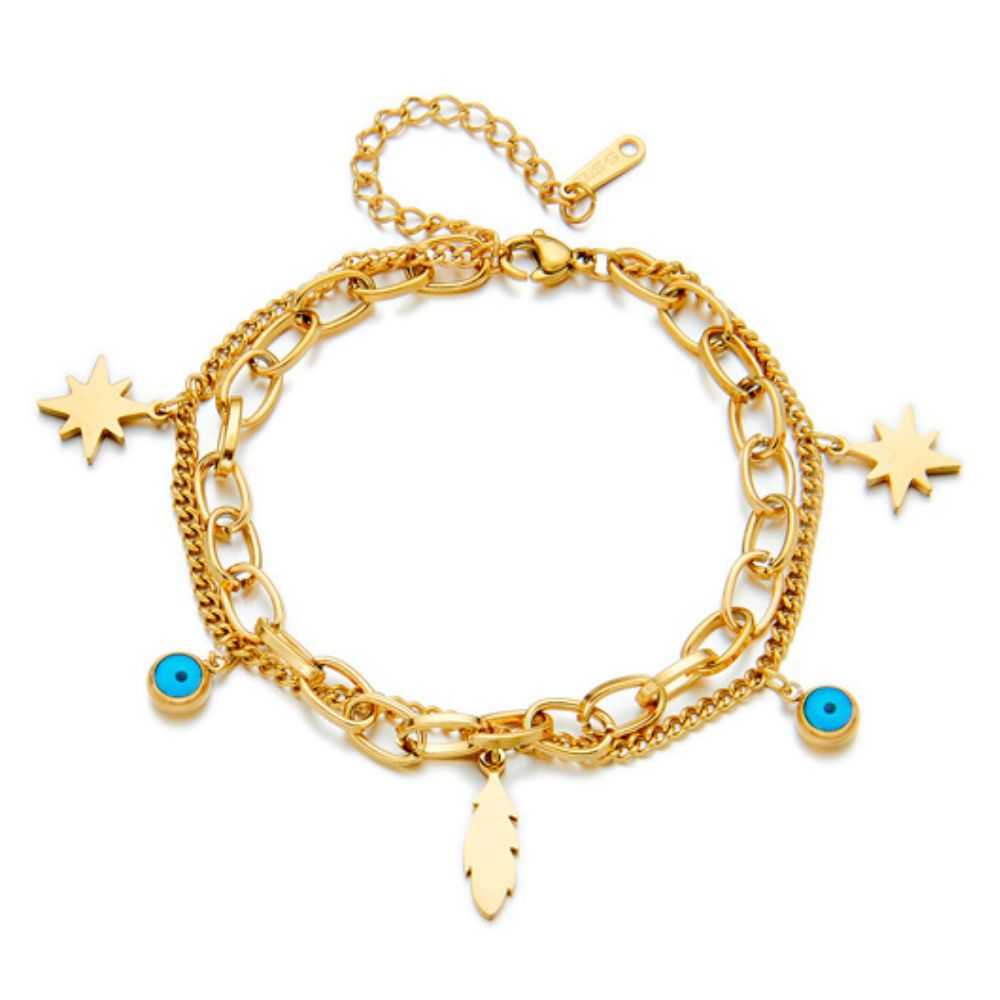 Bracelet Oeil Bleu Porte Bonheur