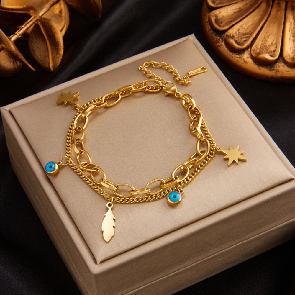 Bracelet Oeil Bleu Porte Bonheur