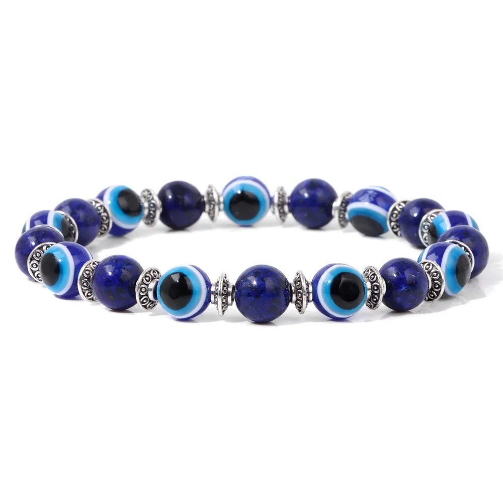 Bracelet Œil Perle Bleu