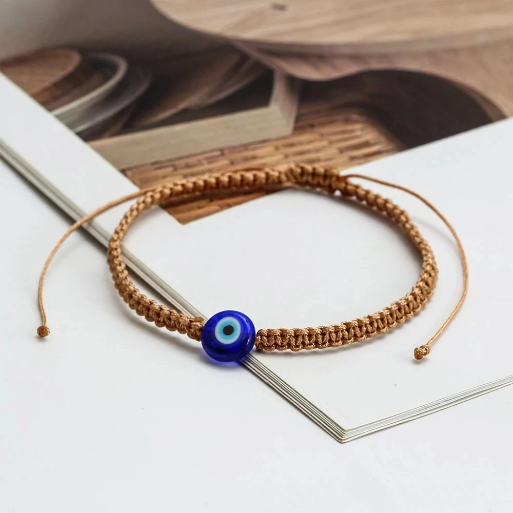 Bracelet Œil Cordon Marron