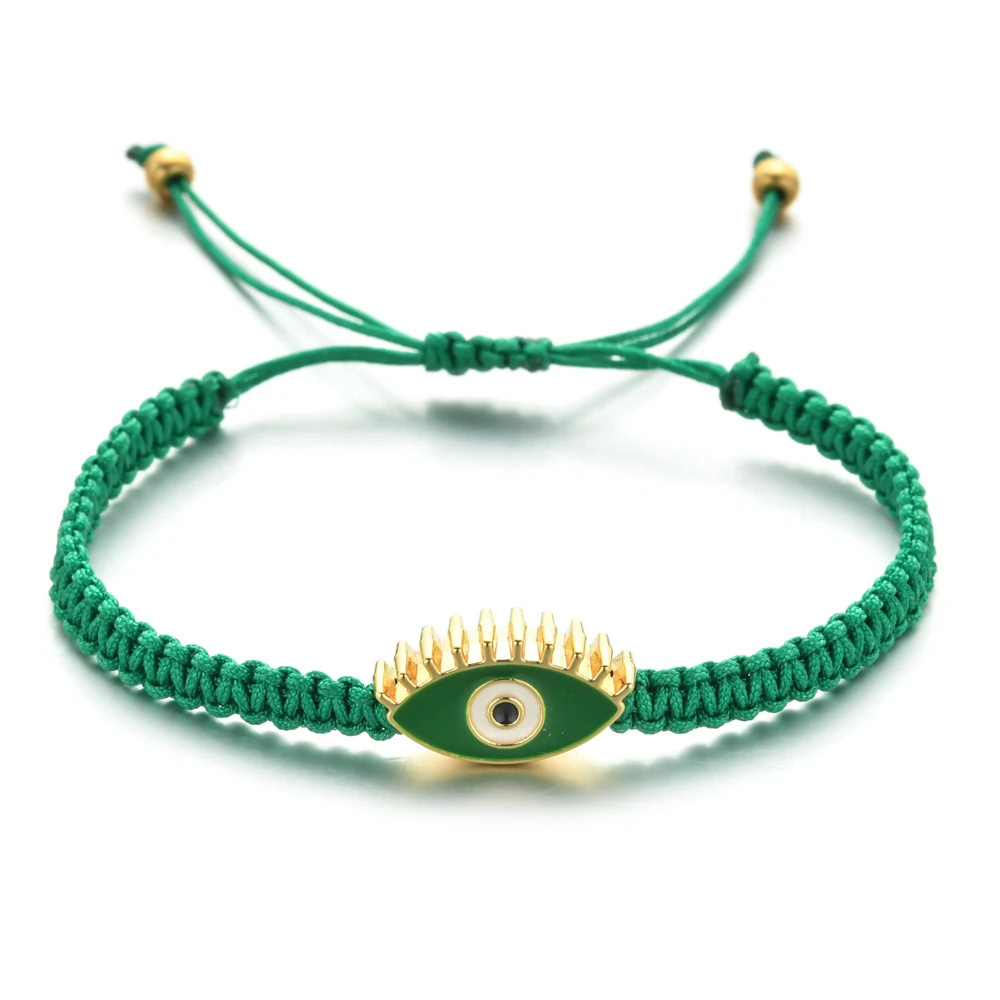 Bracelet Œil Grec Vert