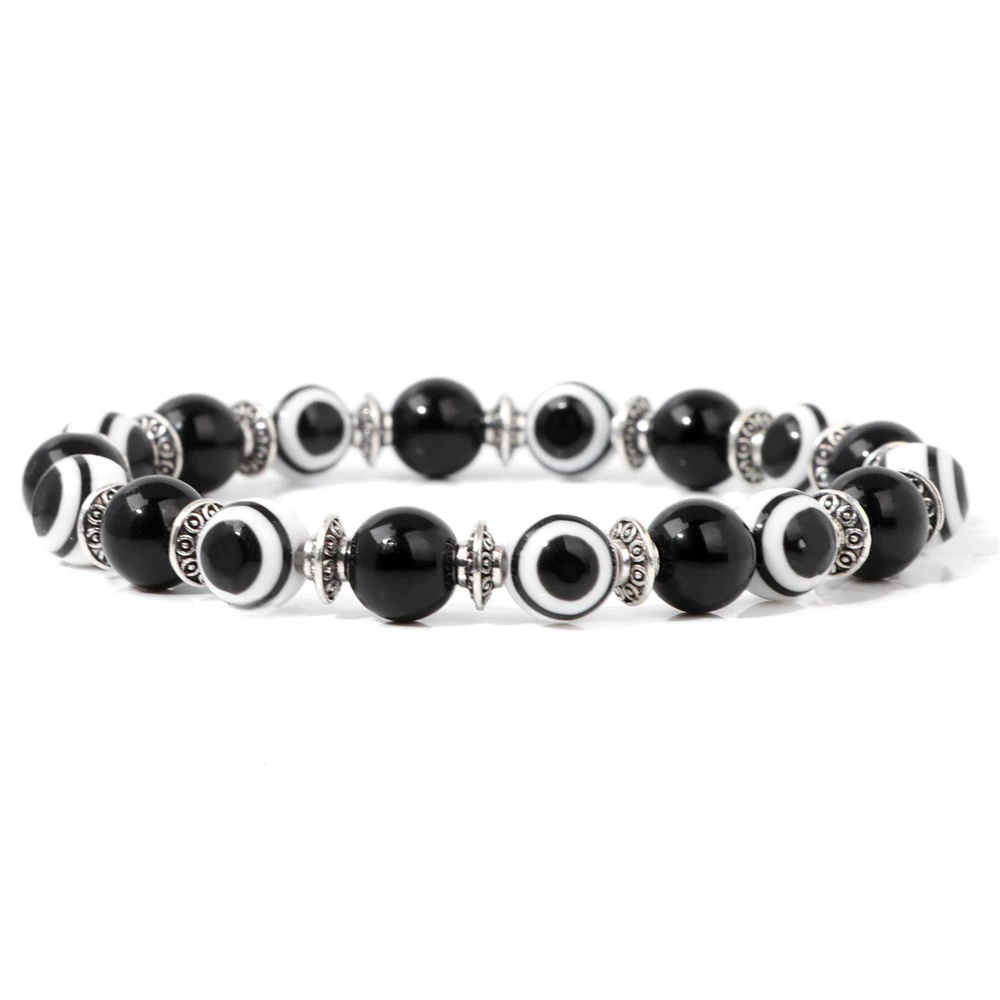 Bracelet Œil Perle Noir