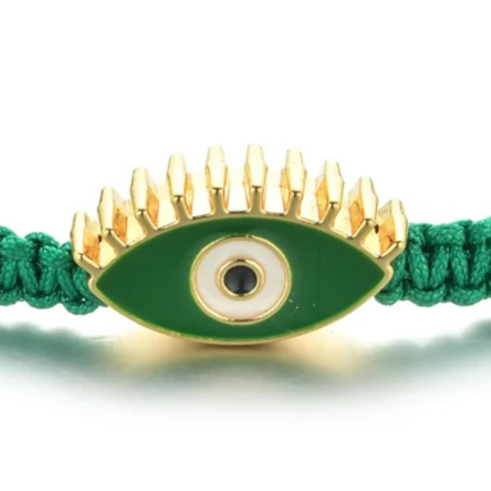 Bracelet Œil Grec Vert