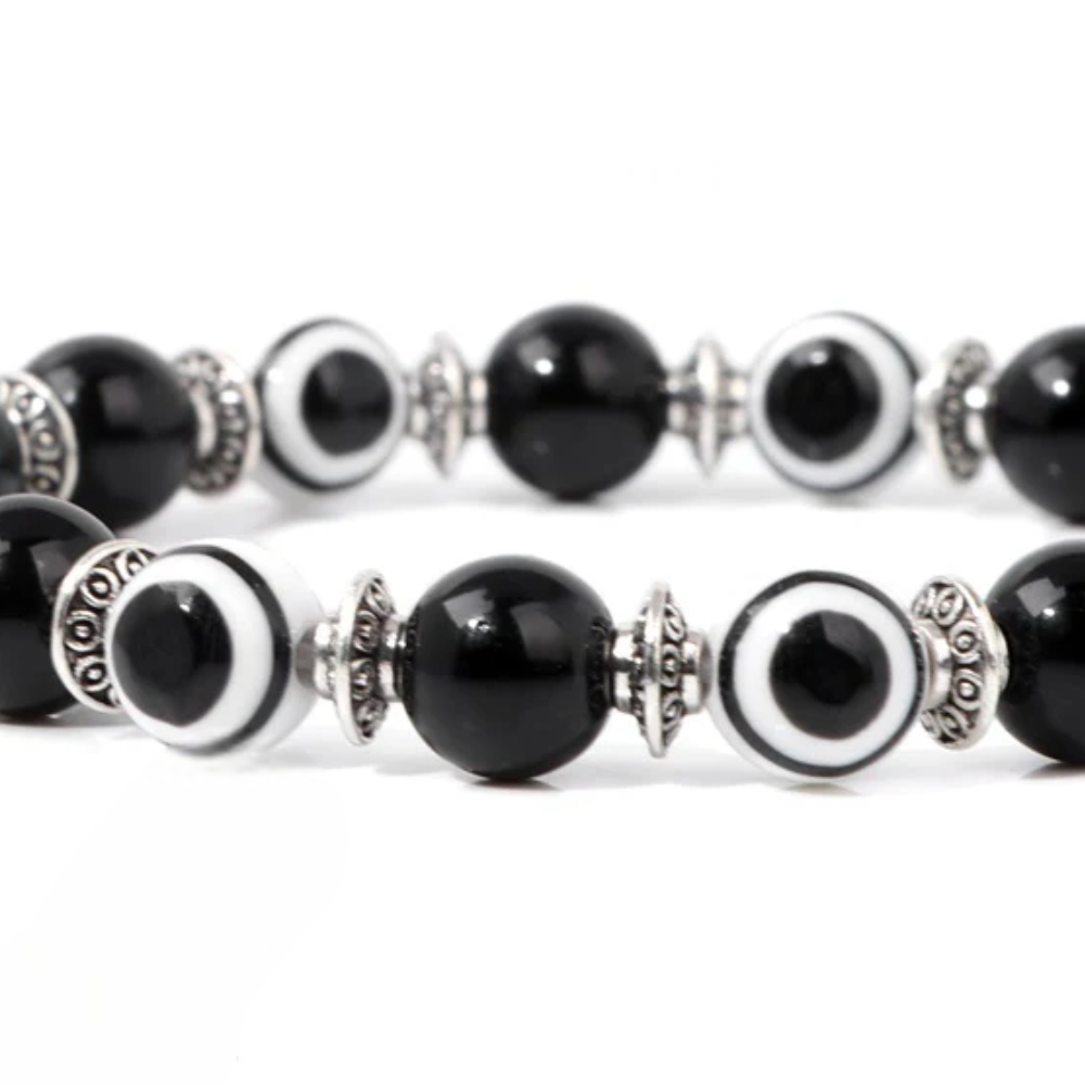 Bracelet Œil Perle Noir