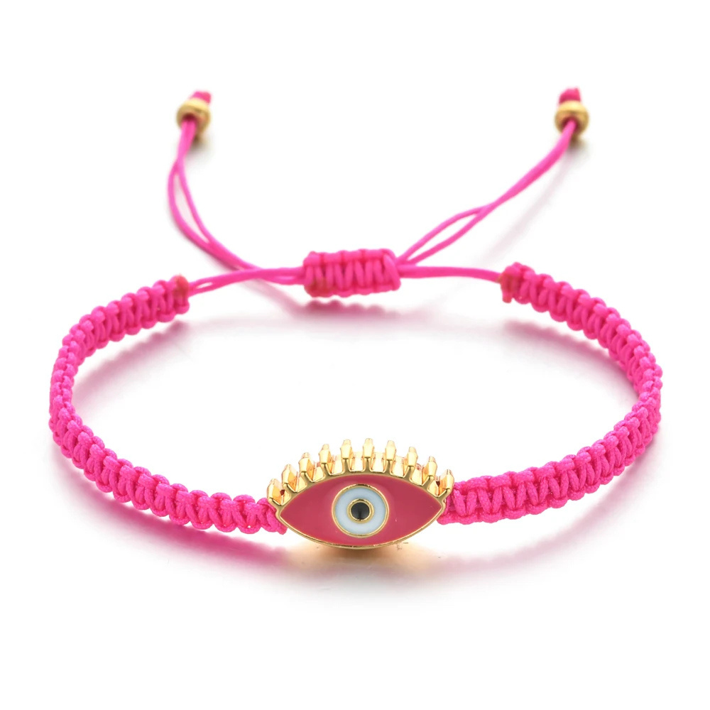 Bracelet Œil Grec Fuchsia