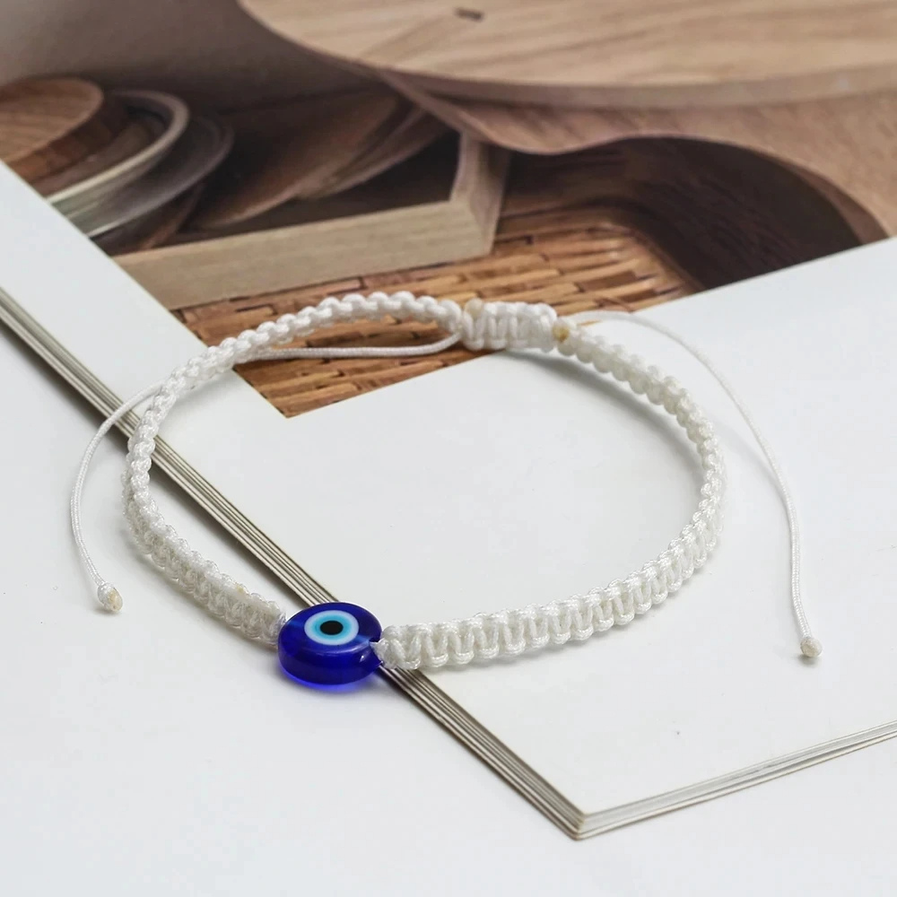 Bracelet Œil Cordon Blanc