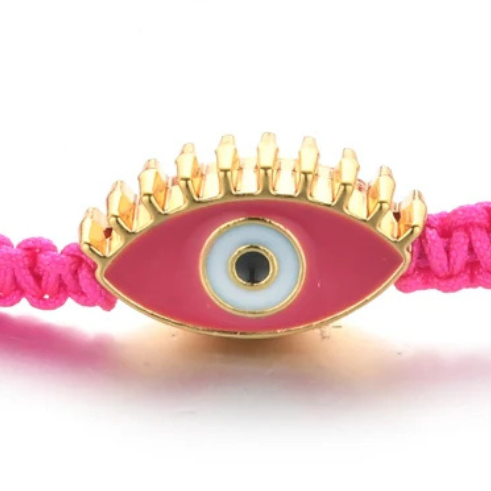 Bracelet Œil Grec Fuchsia
