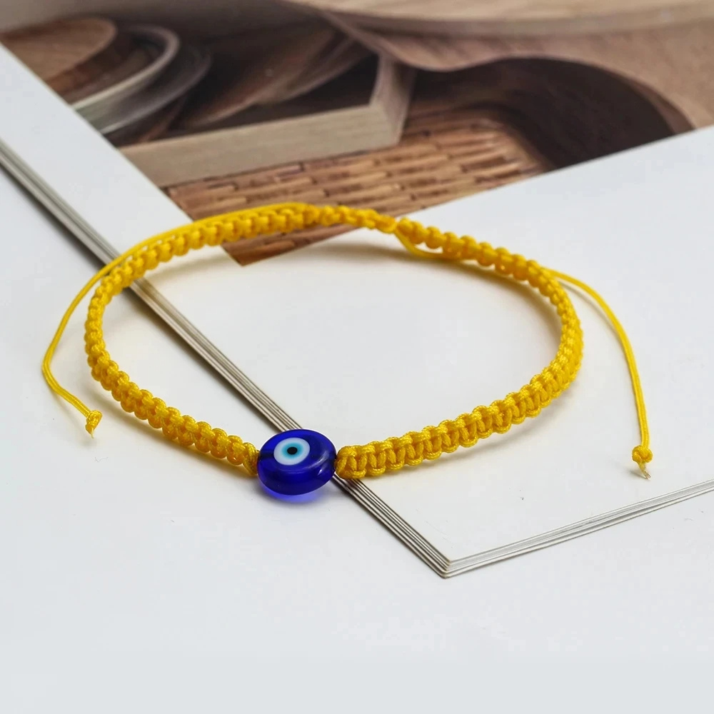 Bracelet Œil Cordon Jaune