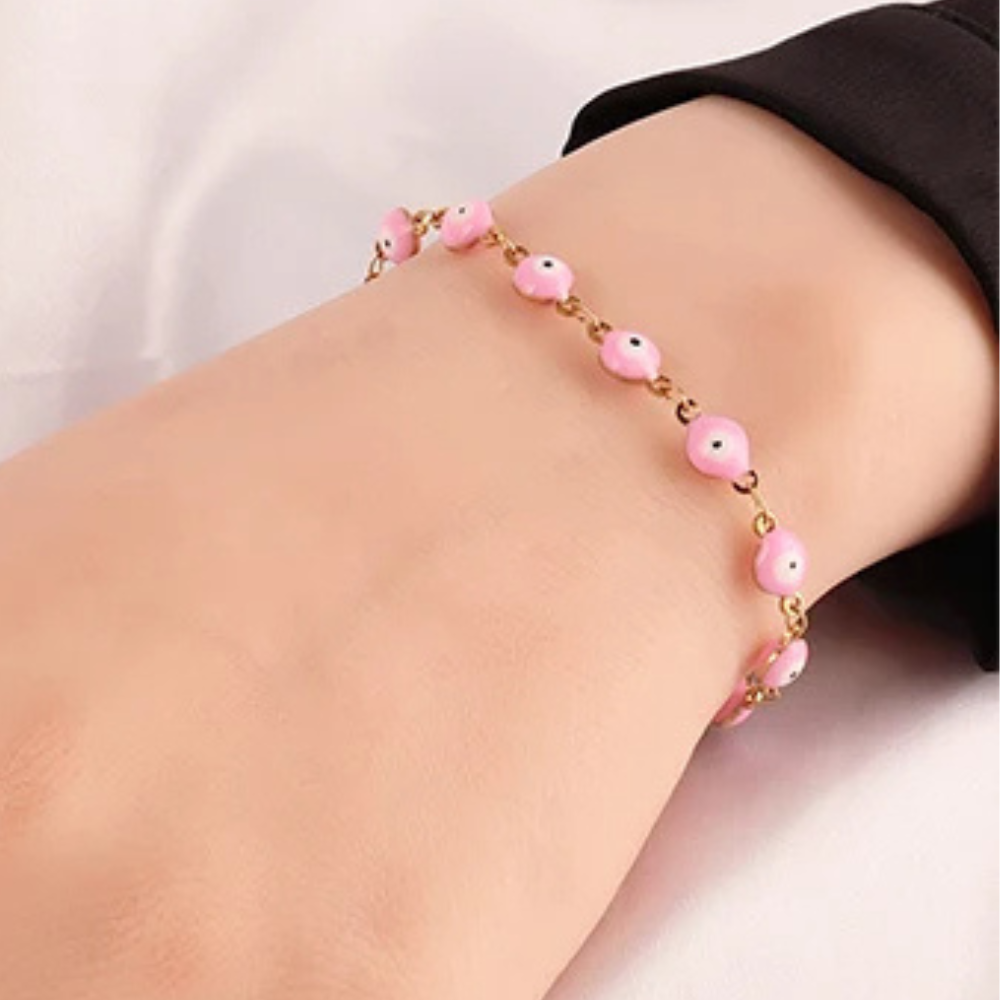 Bracelet Œil Rose