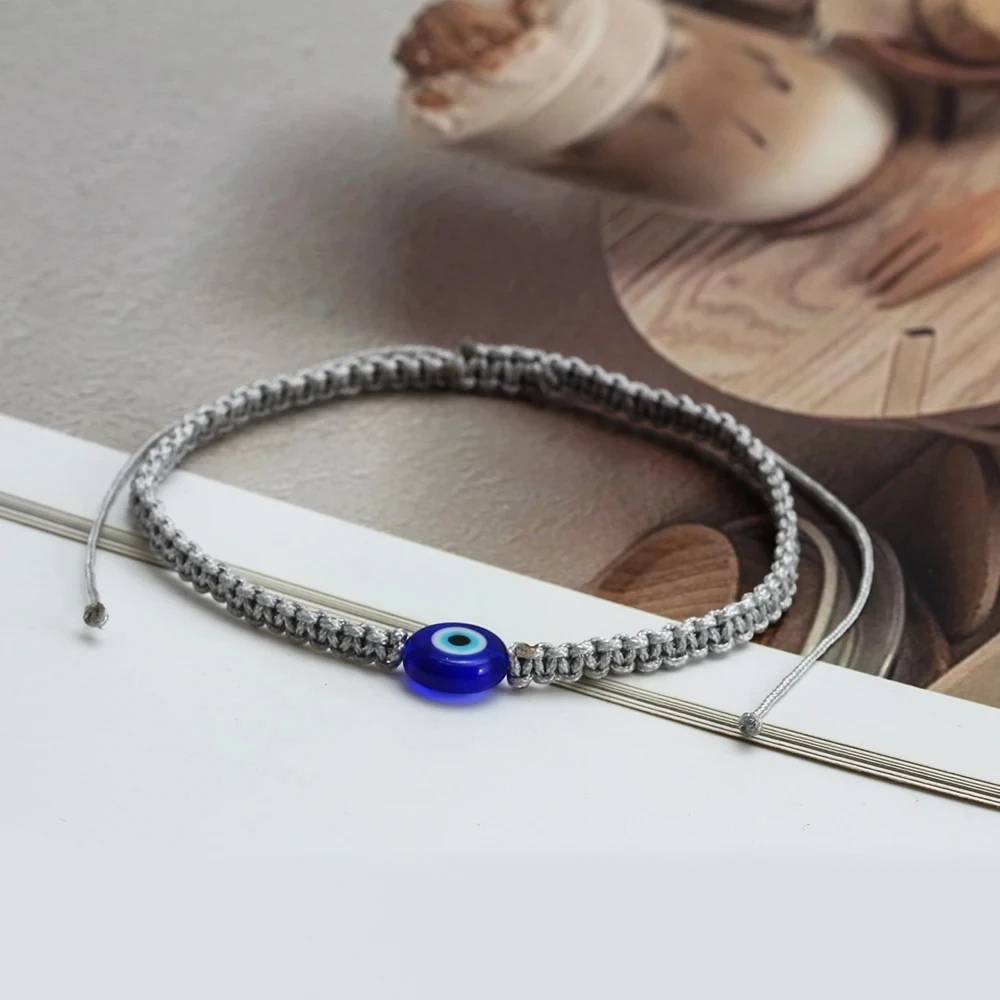 Bracelet Œil Cordon Gris