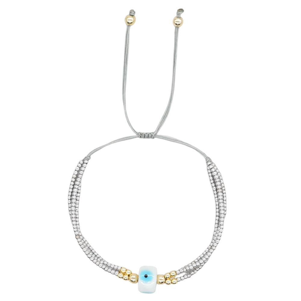 Triple Bracelet Argent Œil