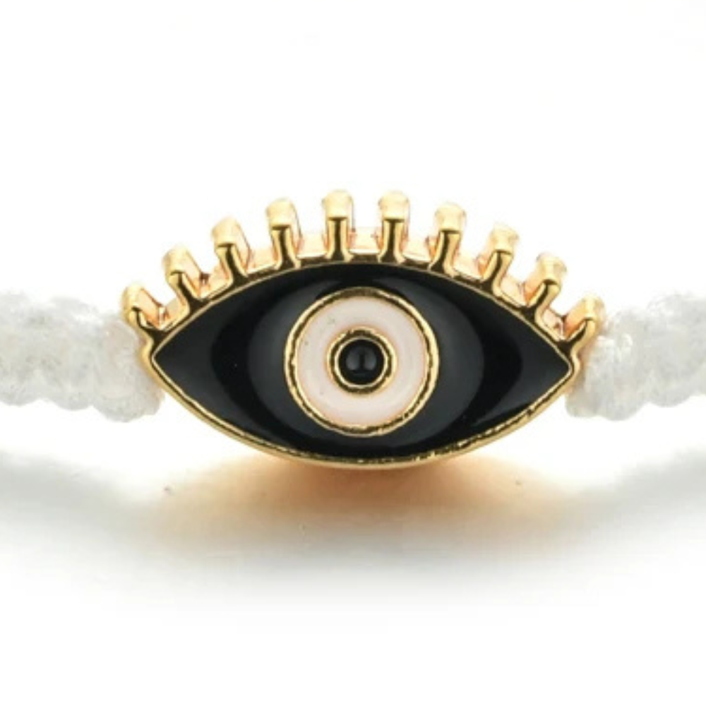 Bracelet Œil Grec Blanc