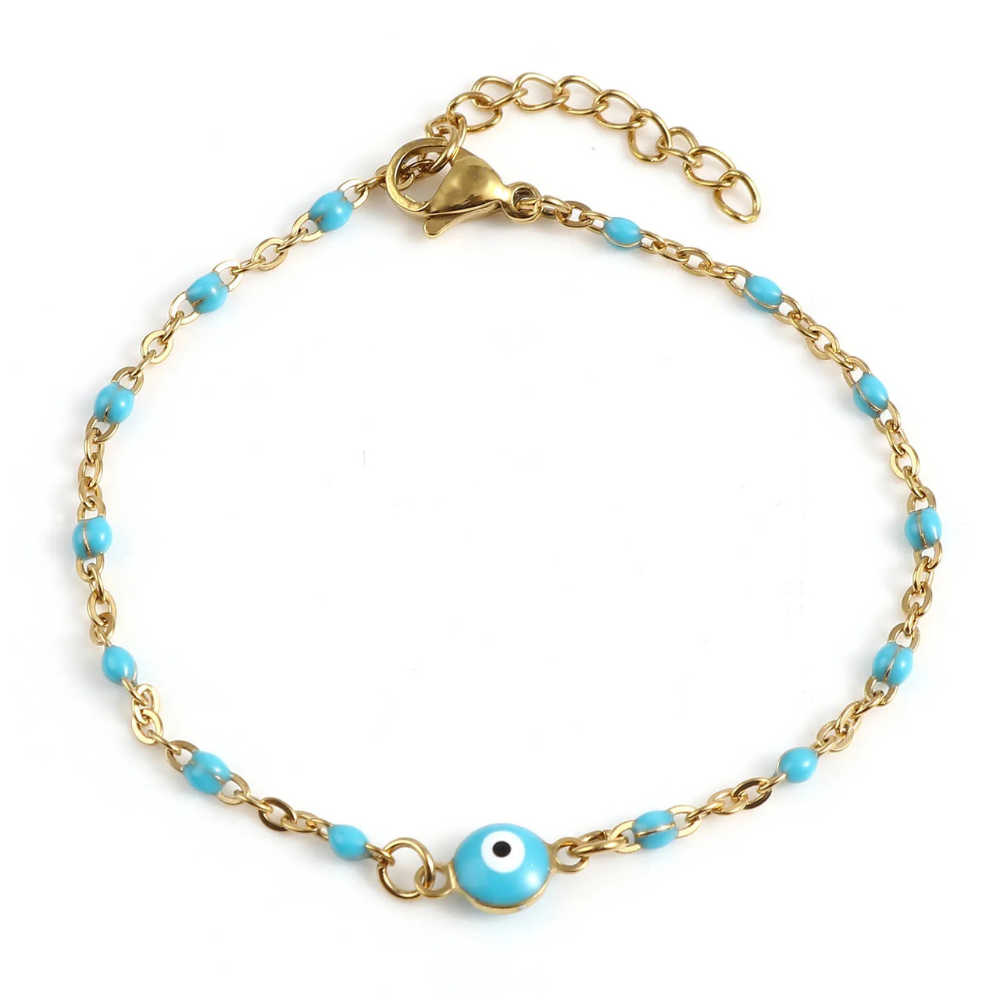 Bracelet Œil Protecteur Turquoise