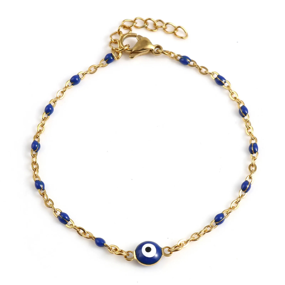 Bracelet Œil Protecteur Bleu