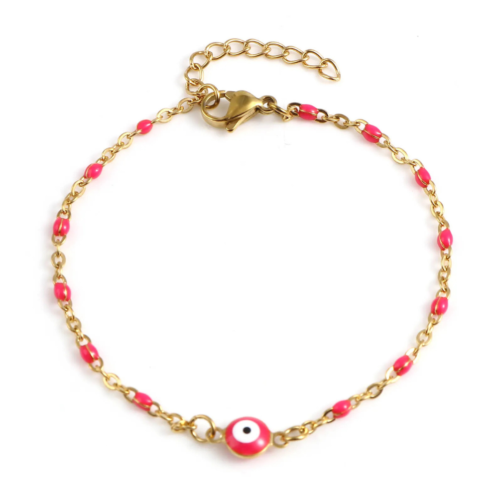 Bracelet Œil Protecteur Fuchsia