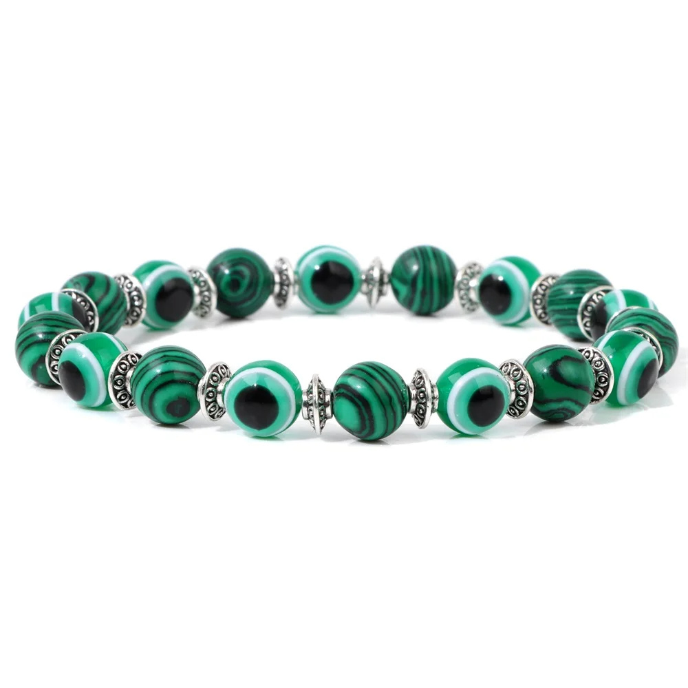 Bracelet Œil Perle Verte