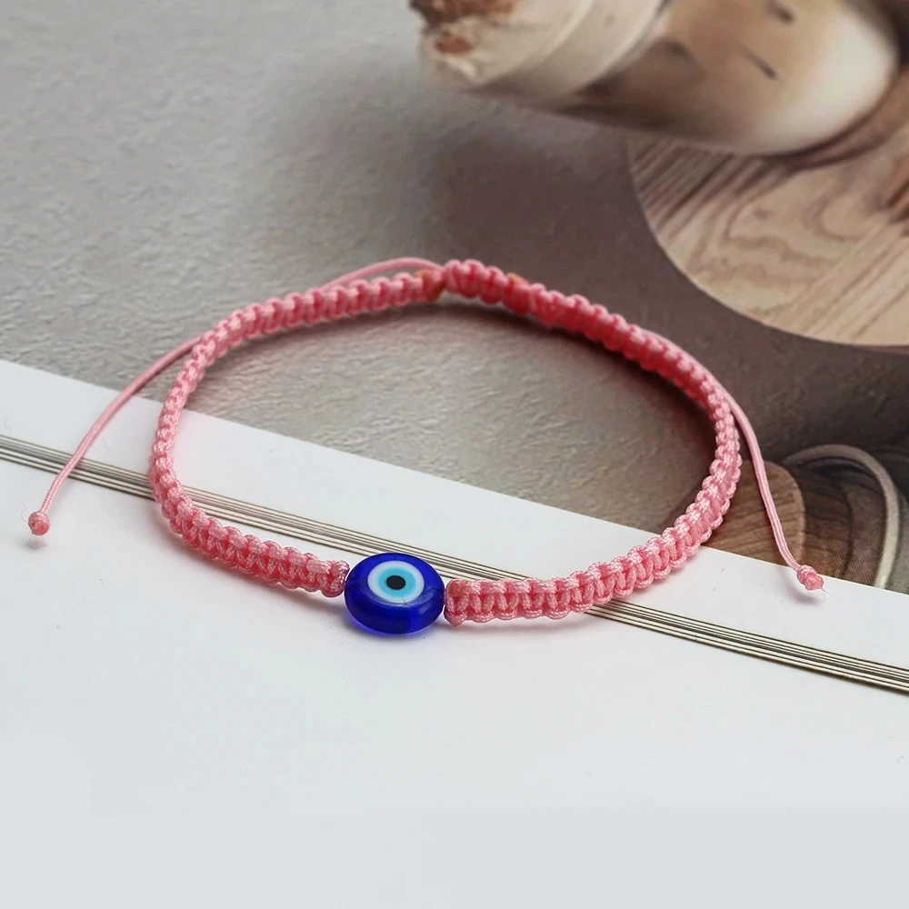 Bracelet Œil Cordon Rose