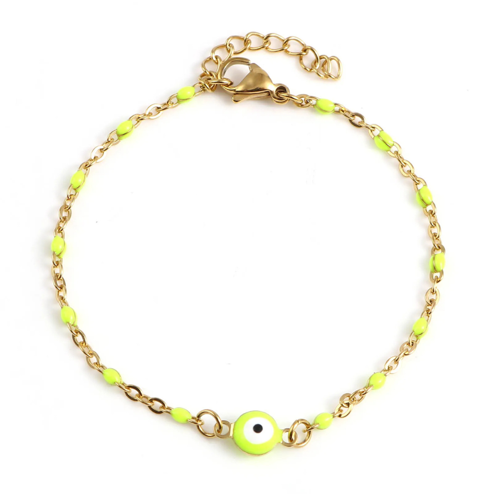 Bracelet Œil Protecteur Jaune