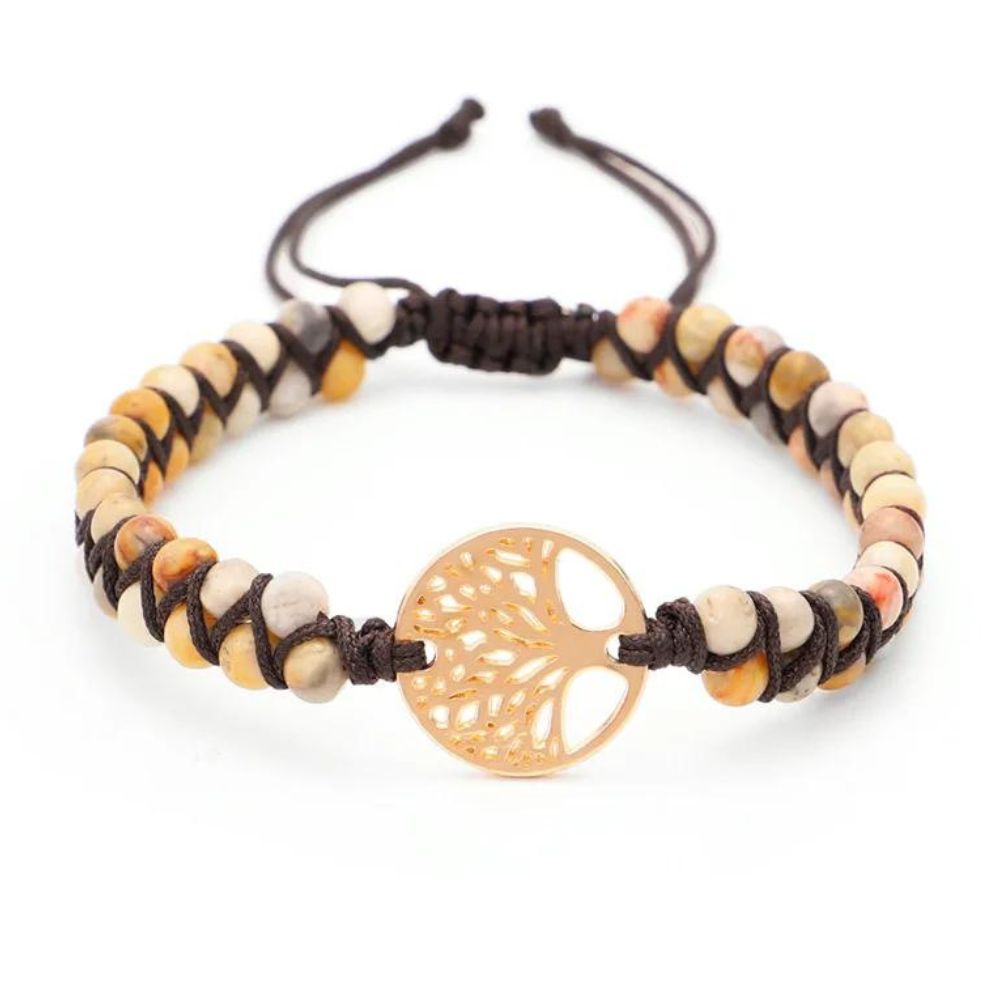 Bracelet Arbre de Vie Perles Or