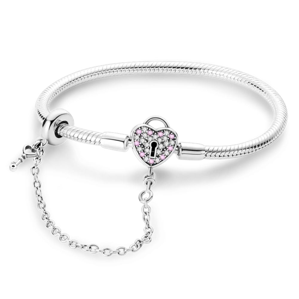 Bracelet Pandora Cœur Cadenas