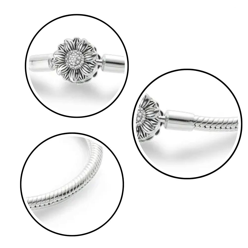 Bracelet Pandora Fleur Argent