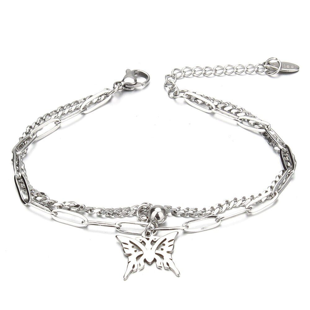 Bracelet Papillon Argent