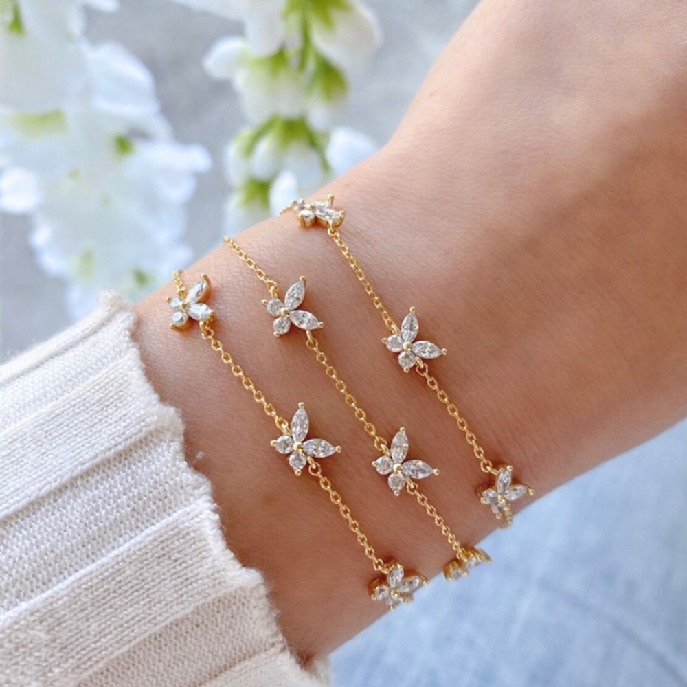triple bracelet papillon