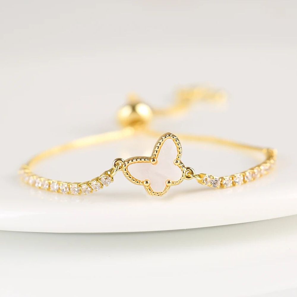 Bracelet Papillon Or Diamant