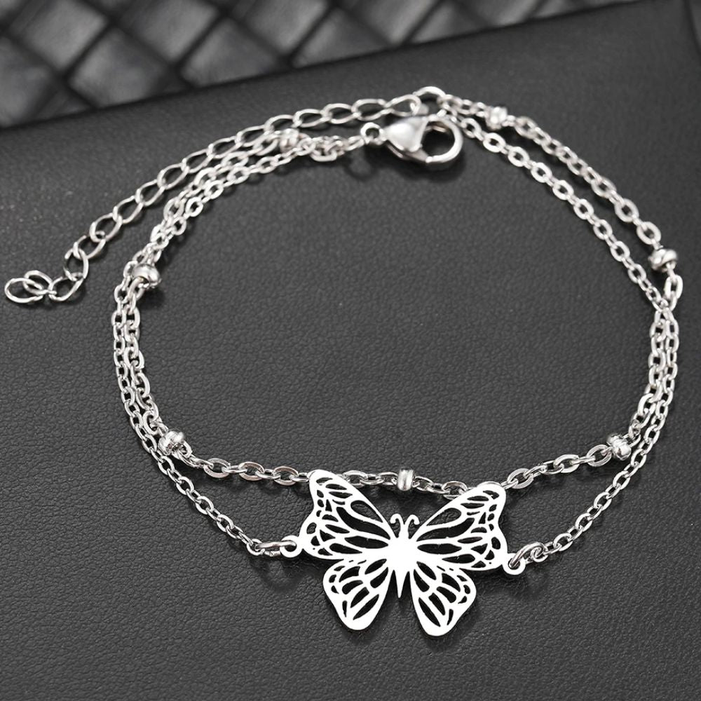 bracelet papillon volant