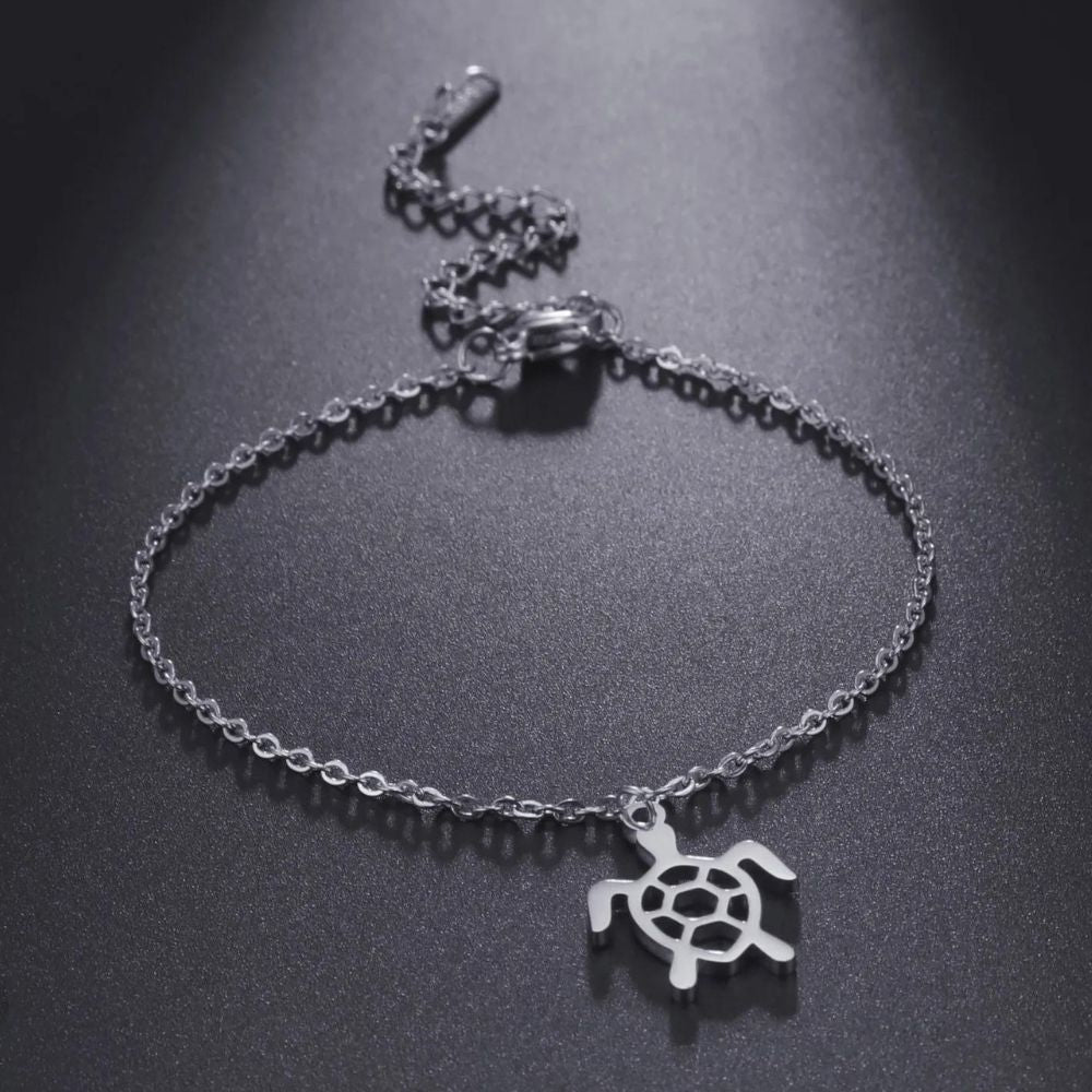bracelet petite tortue argenté