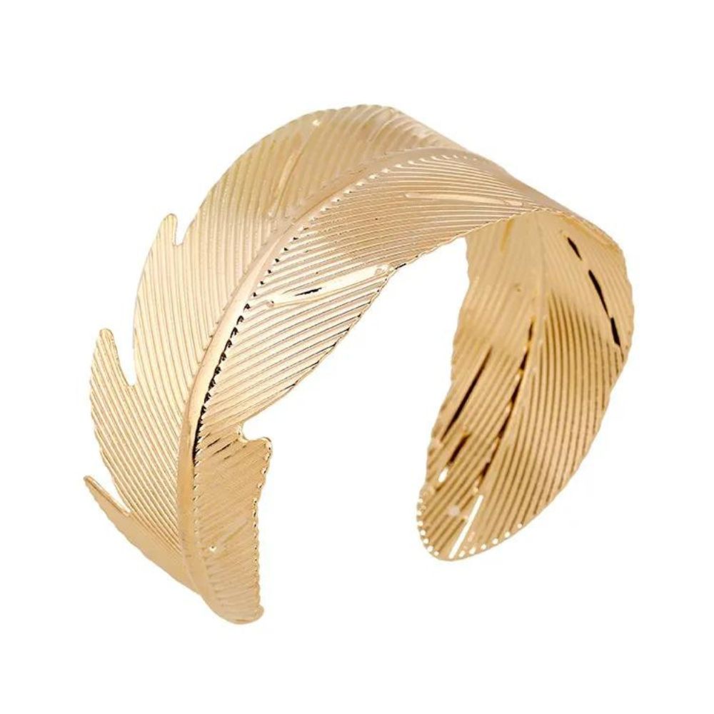 Bracelet Plume Doré