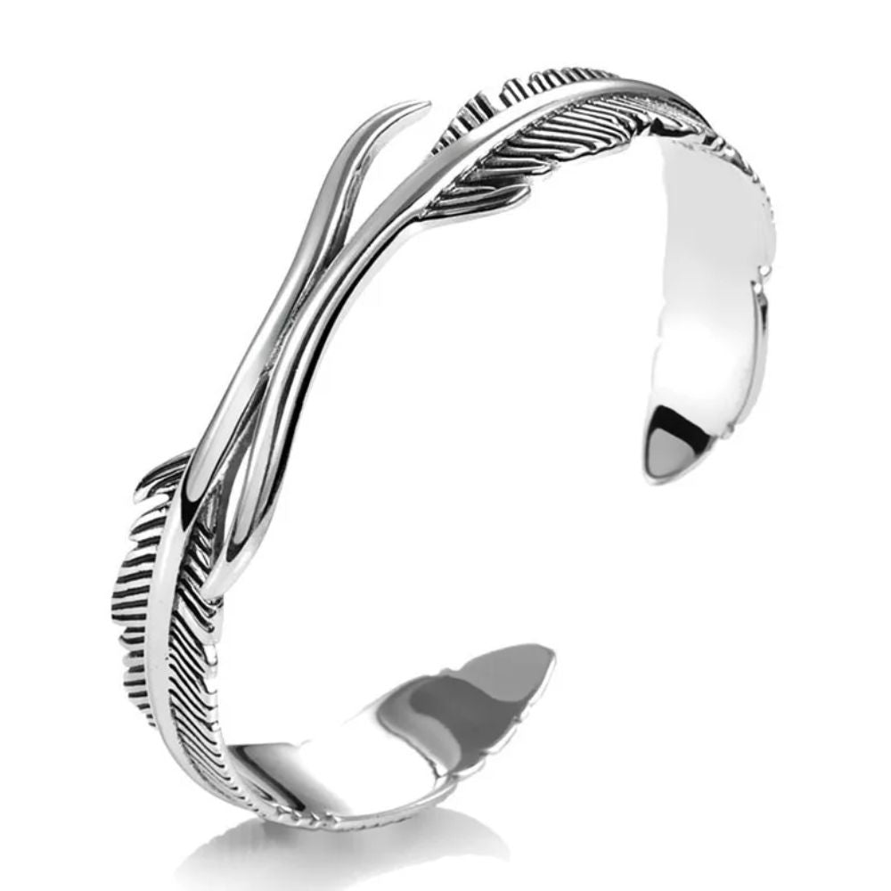 Bracelet Plume Jonc Homme