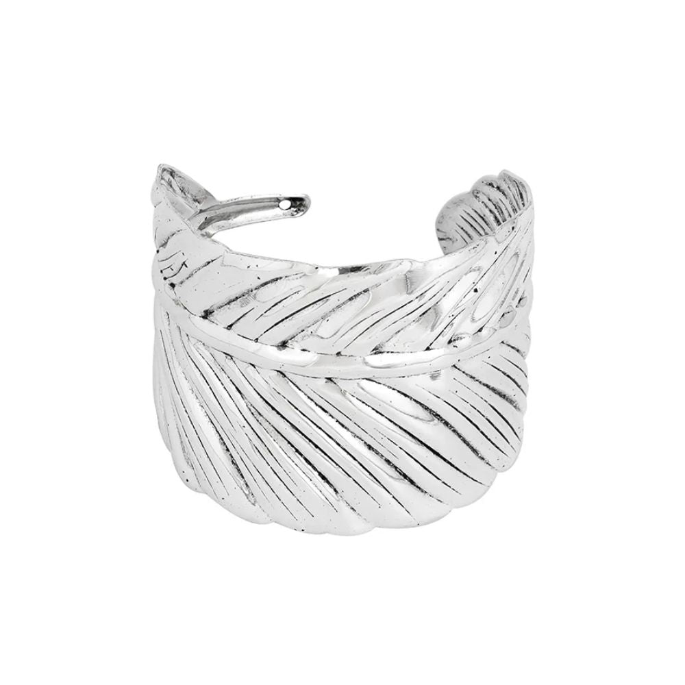 Bracelet Plume Manchette Vintage