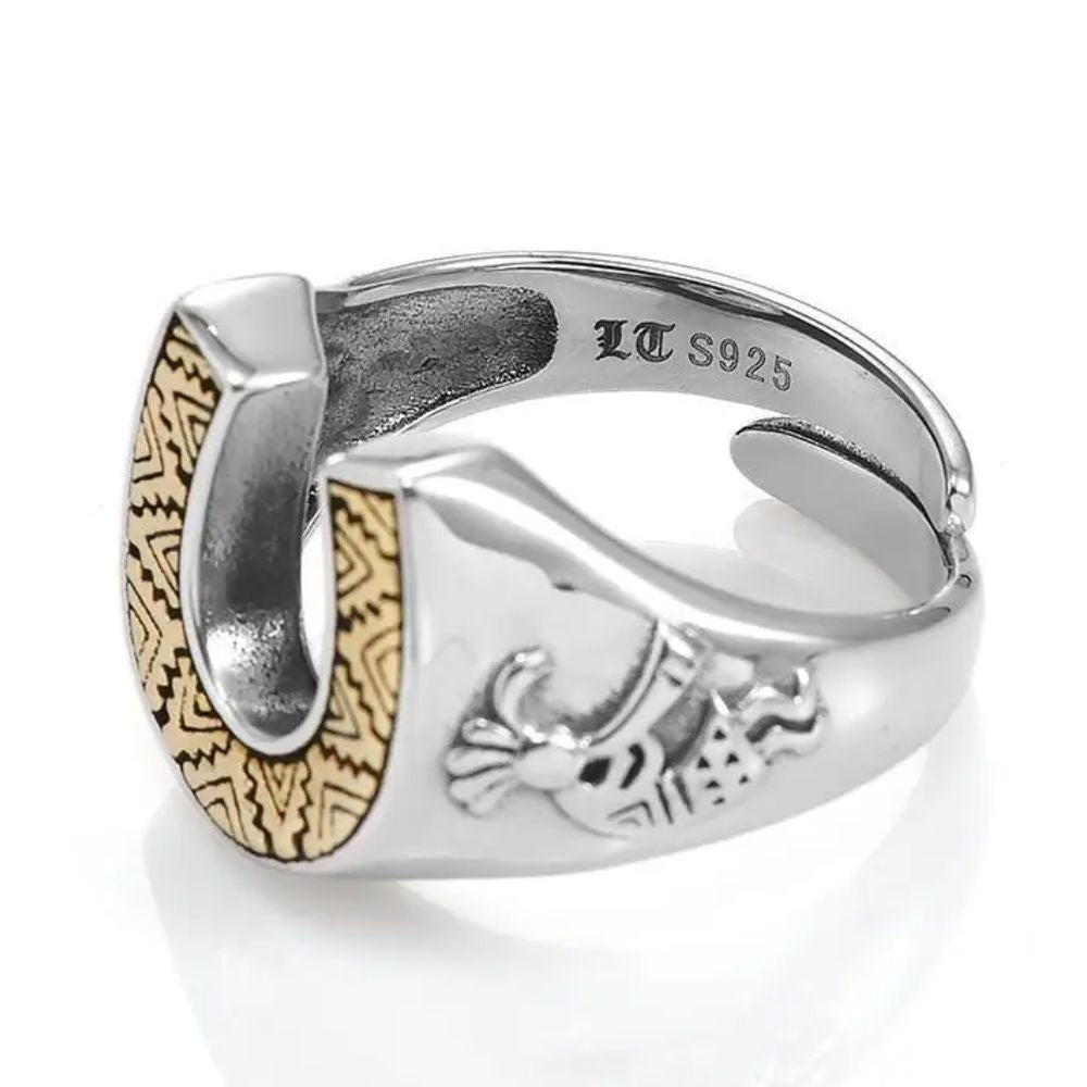 Chevalière Fer à Cheval Argent