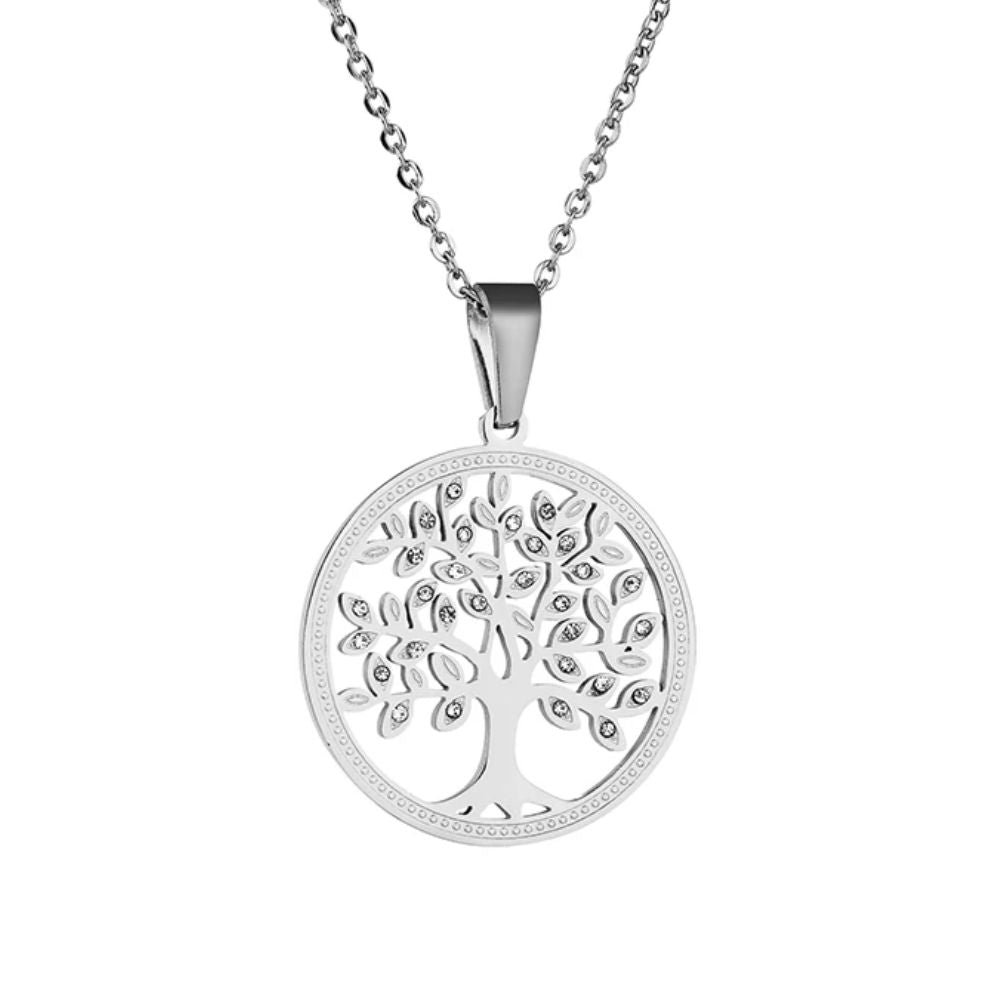 Collier Arbre de Vie Acier Inoxydable